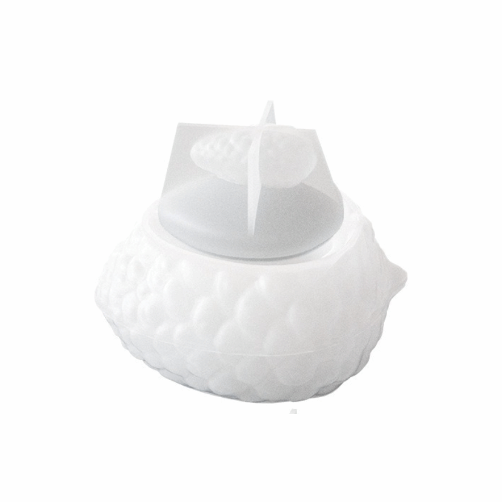 Candle Making Jars With Lids - Silicone Santa Claus Storage Jar Mold