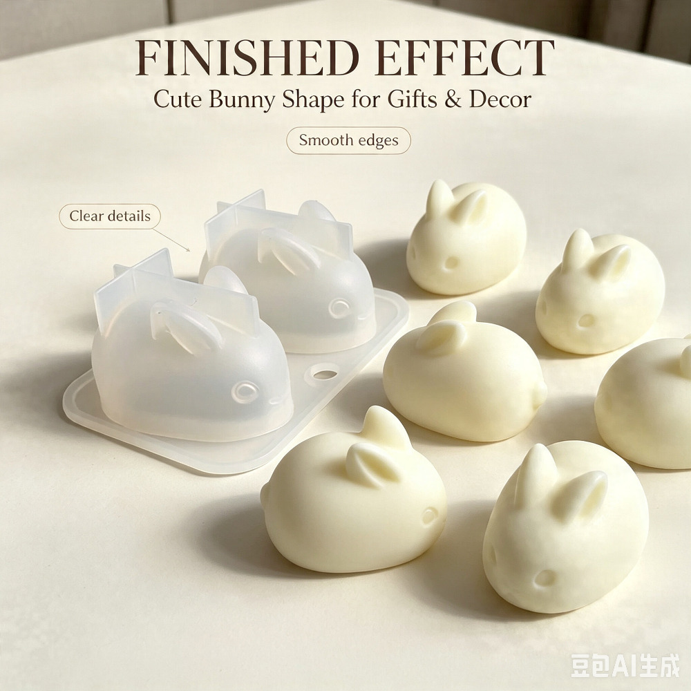 3D Mini Rabbit Silicone Mold F - Candle Making Tutorial recension och pris