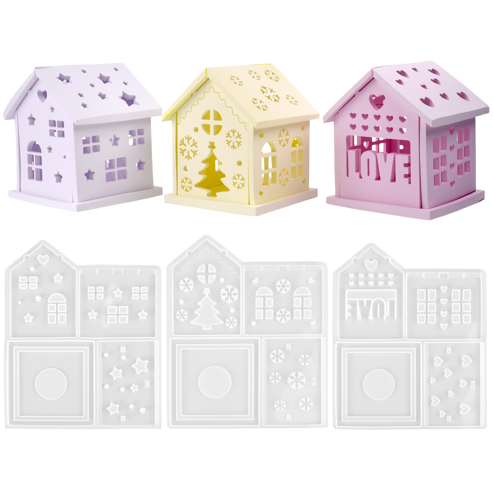 3D House Silicone Mold DIY Chr - Candle Making Tutorial recension och pris