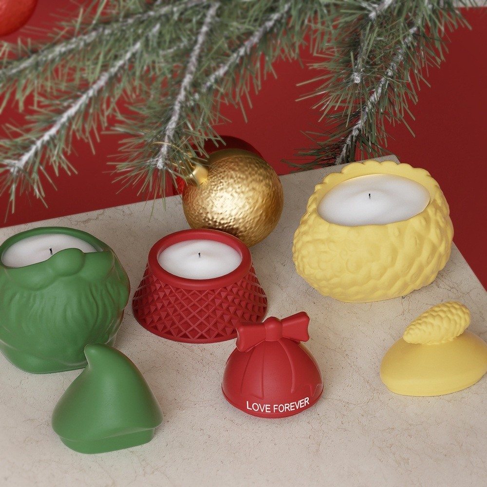 Silicone Santa Claus Storage J - Candle Making Jars With Lids recension och pris