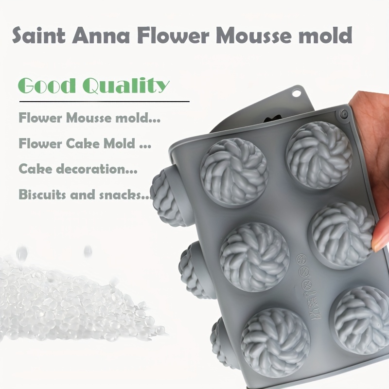 1Pc Cake Mold Santa Ana Floral - Candle Making Jug recension och pris