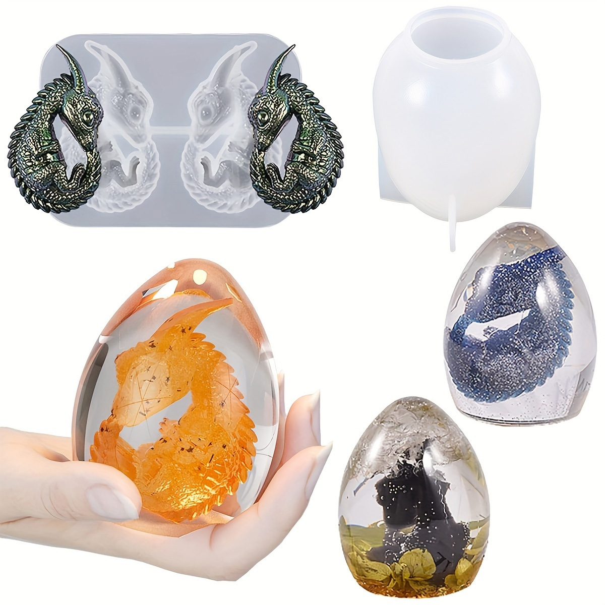 Silicone Dragon Egg Molds, 2-P - Candle Making Tutorial recension och pris
