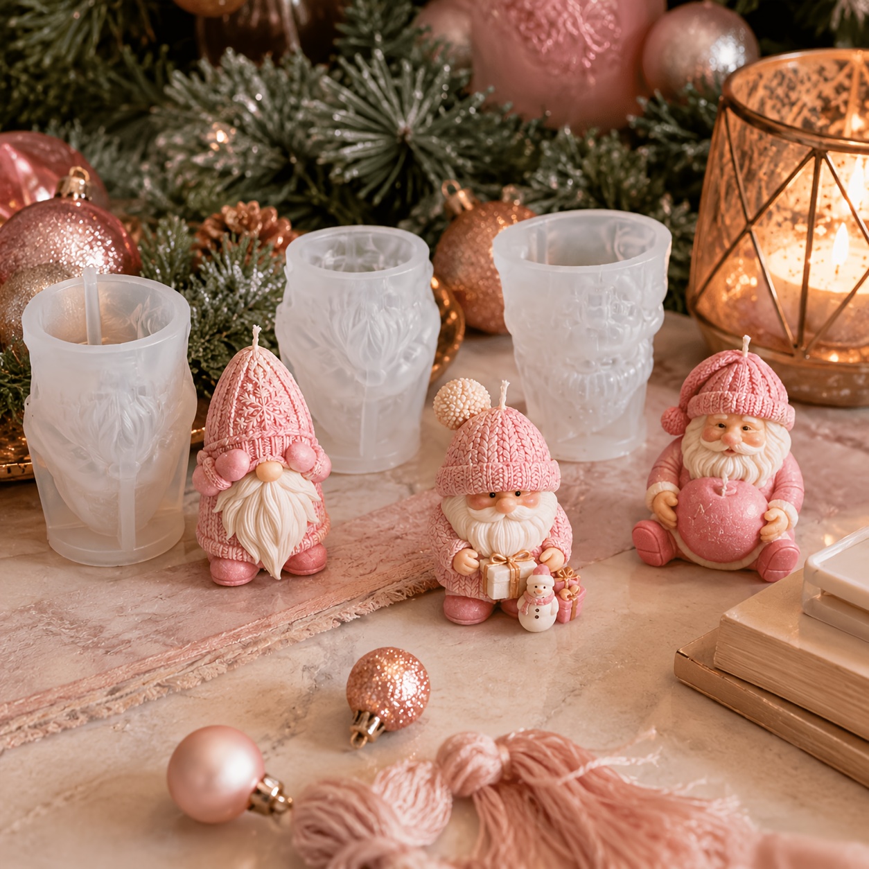 Xmas Holiday Gnome Silicone Ca - Candle Making Kits recension och pris